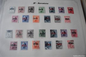 Timbres: LOTE 22 SELLOS-11* Y 11 º- ALFONSO XIII SOBRECARGA REPUBLICANA BARCELONA 1931-VER FOTOS